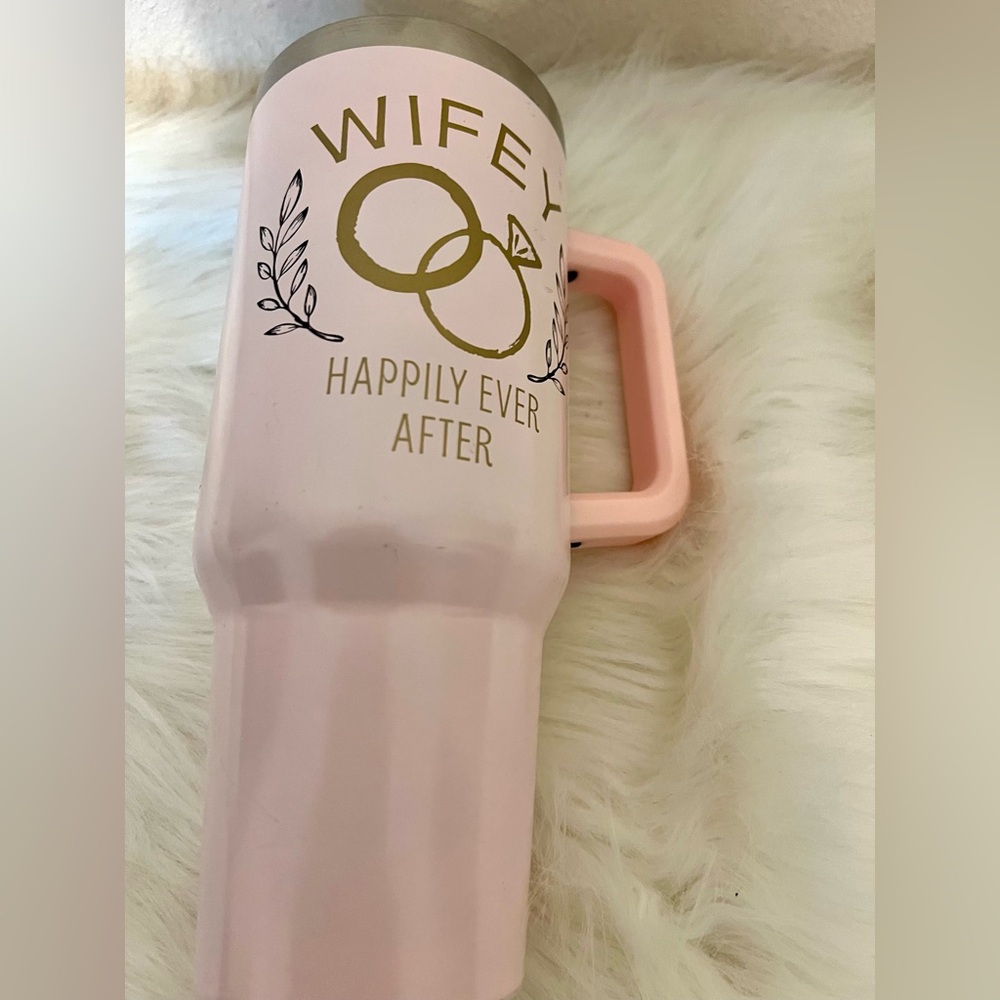 Francesca's Collections Pink Wifey Wedding Mug
